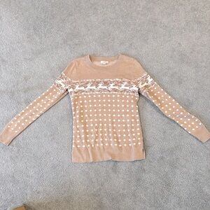 Tan Reindeer Sweater